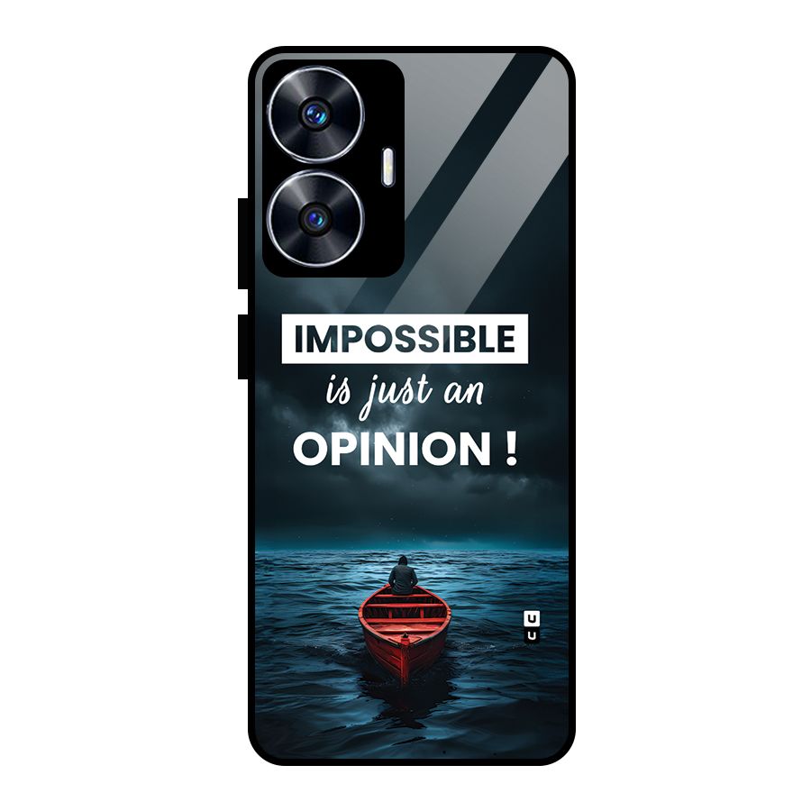 Just An Opinion Glass Back Case for Realme Narzo N55