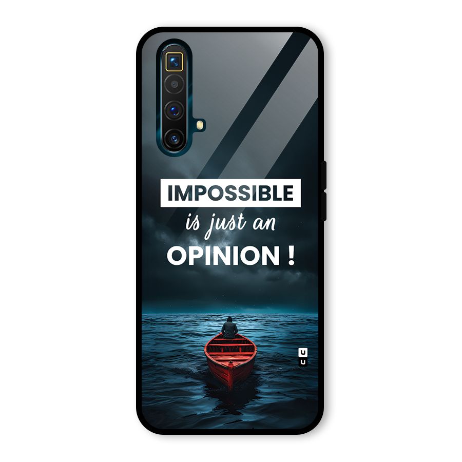 Just An Opinion Glass Back Case for Realme X3