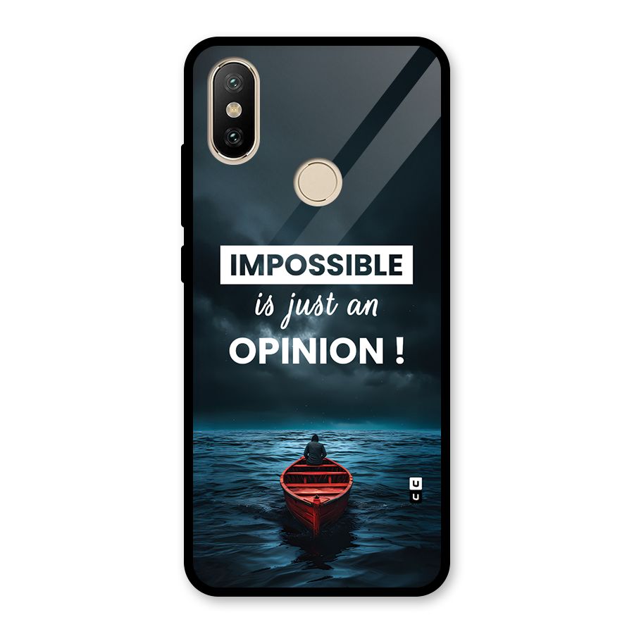 Just An Opinion Glass Back Case for Redmi A2