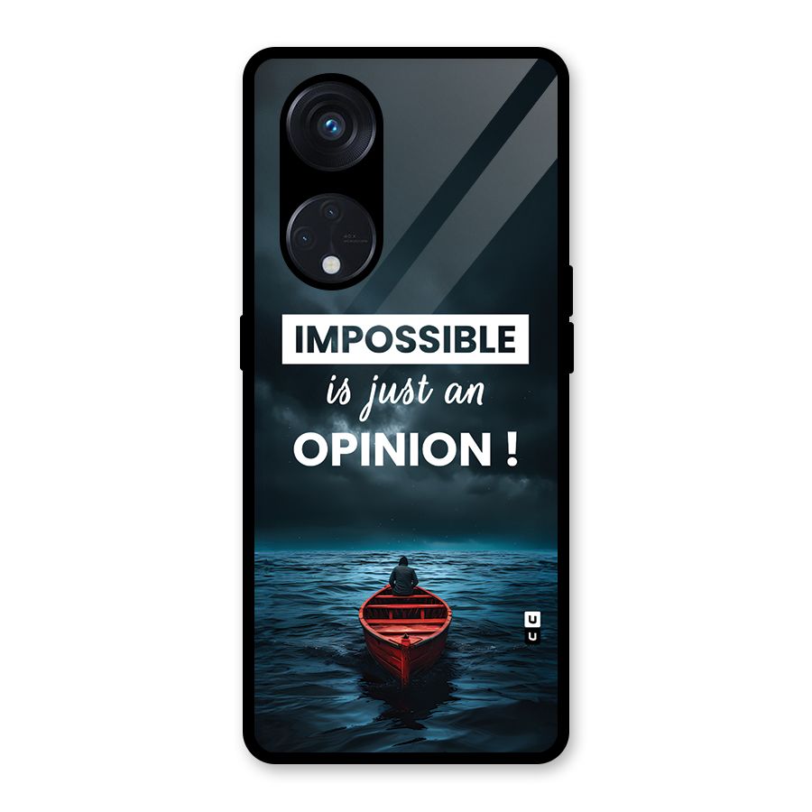 Just An Opinion Glass Back Case for Reno8 T 5G