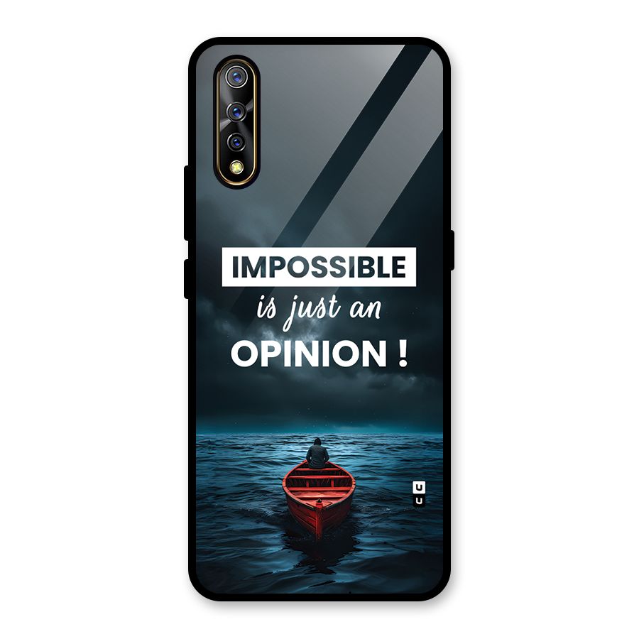 Just An Opinion Glass Back Case for Vivo S1