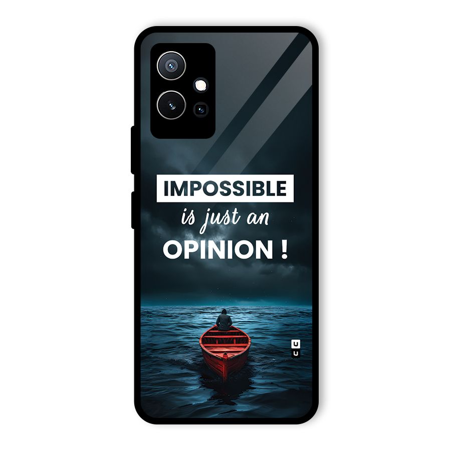 Just An Opinion Glass Back Case for Vivo T1 5G