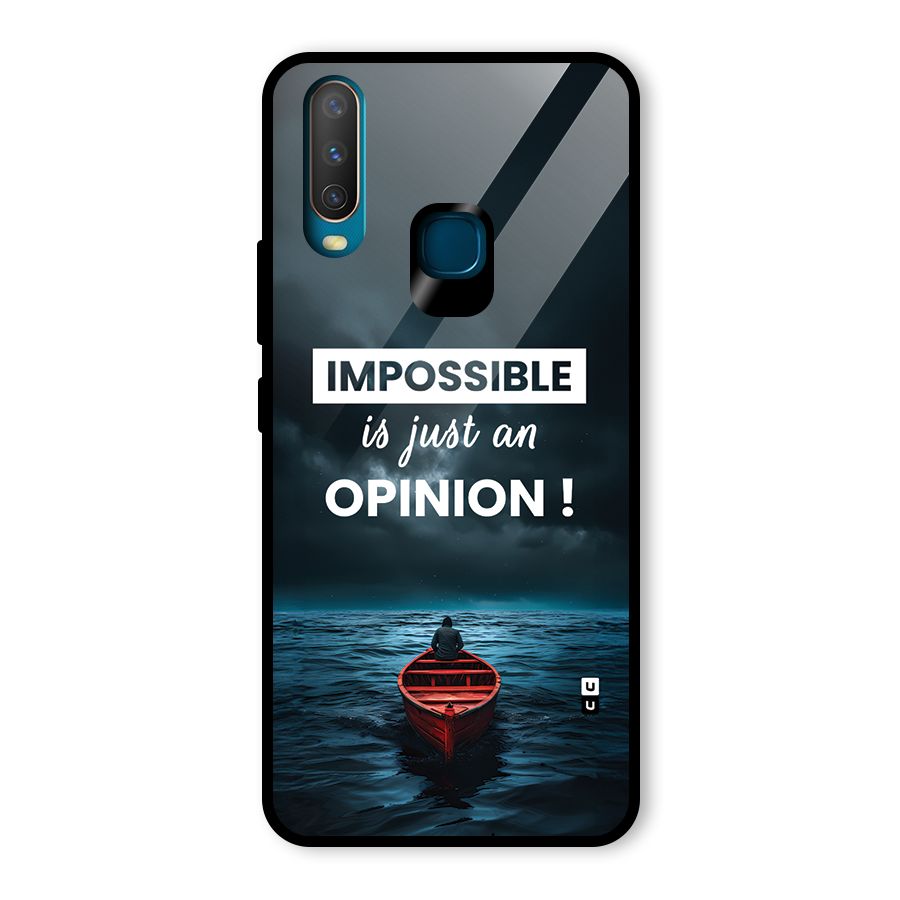 Just An Opinion Glass Back Case for Vivo U10