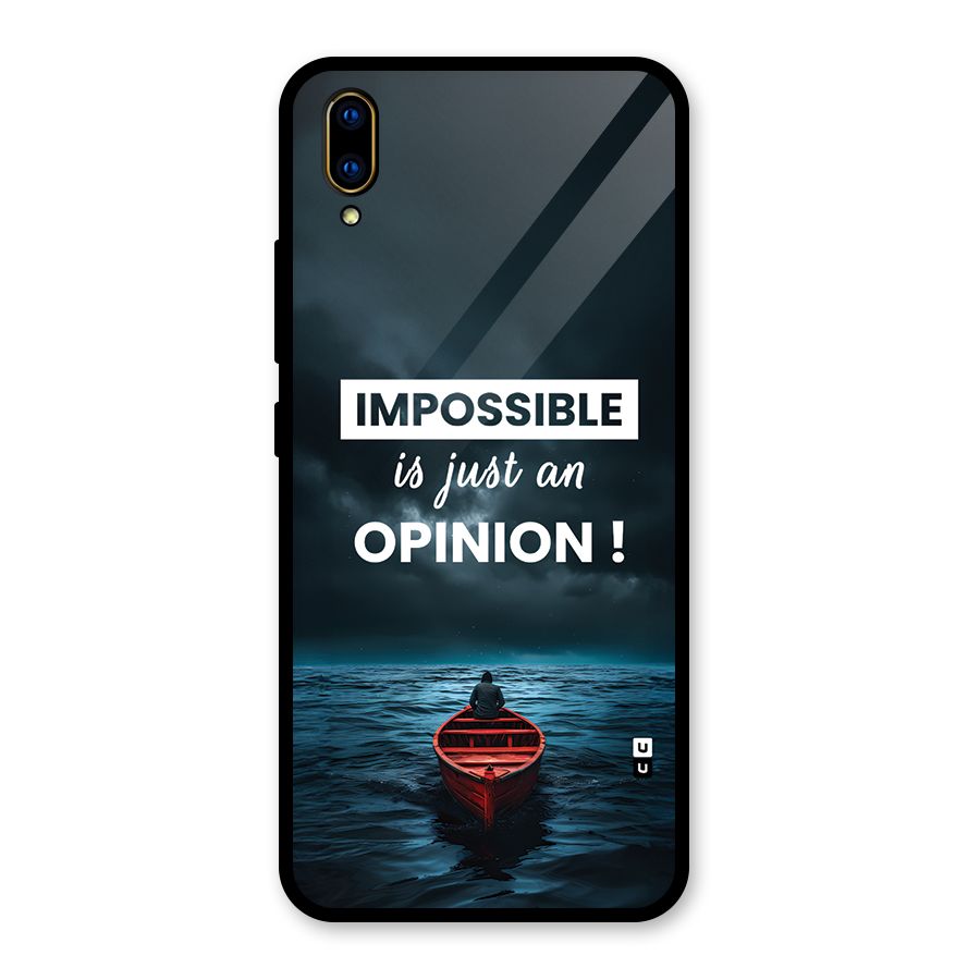 Just An Opinion Glass Back Case for Vivo V11 Pro