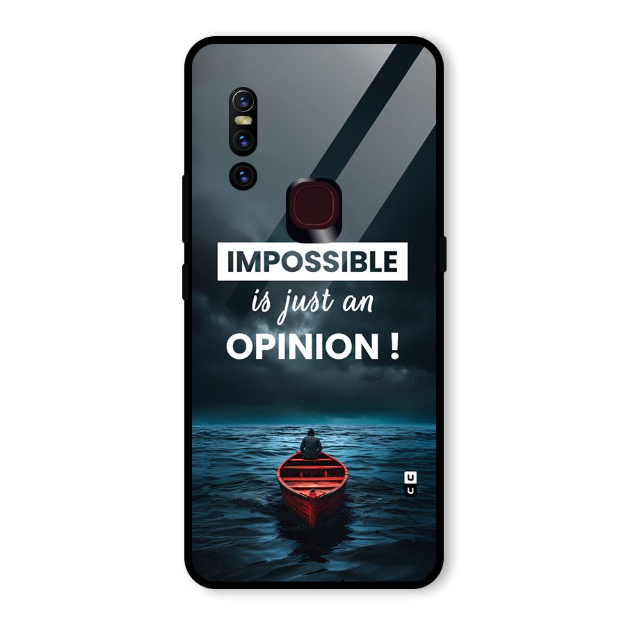 Just An Opinion Glass Back Case for Vivo V15