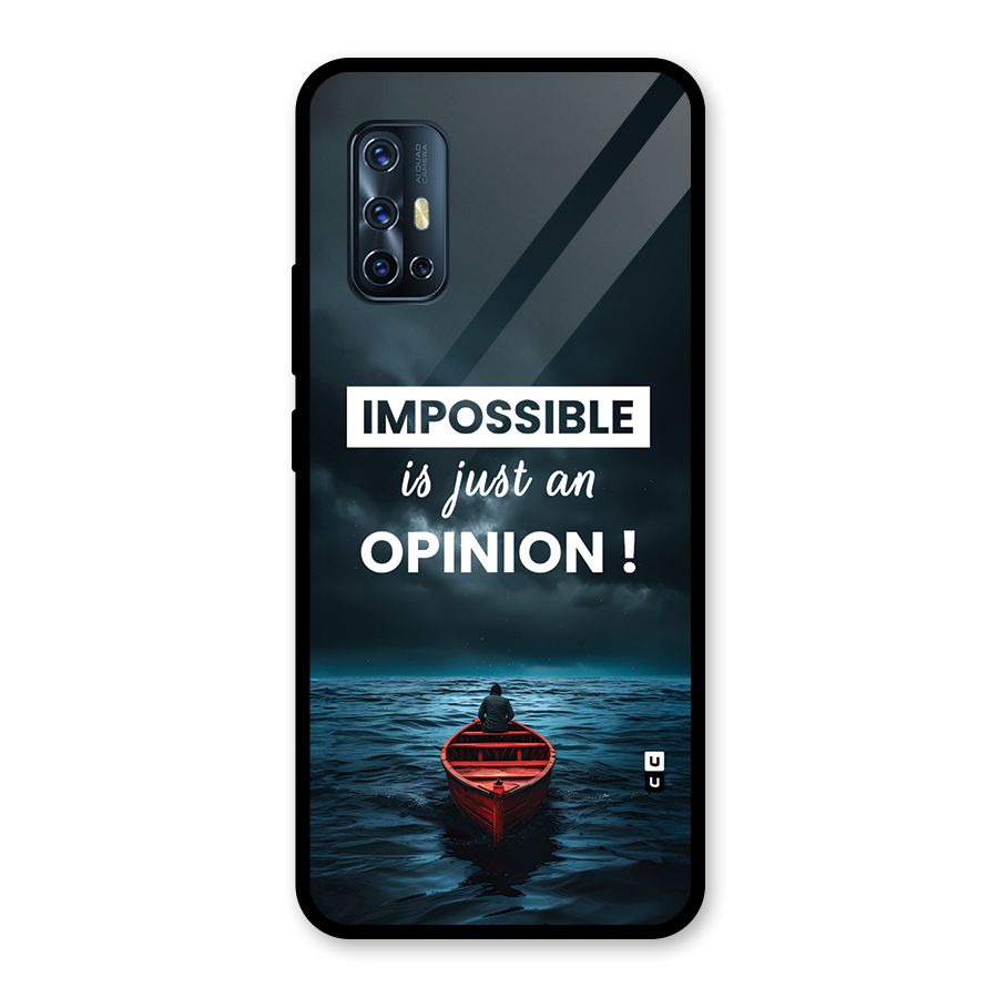 Just An Opinion Glass Back Case for Vivo V17