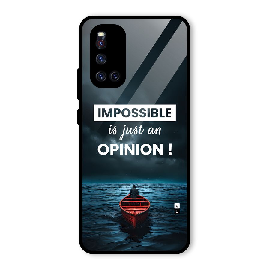 Just An Opinion Glass Back Case for Vivo V19