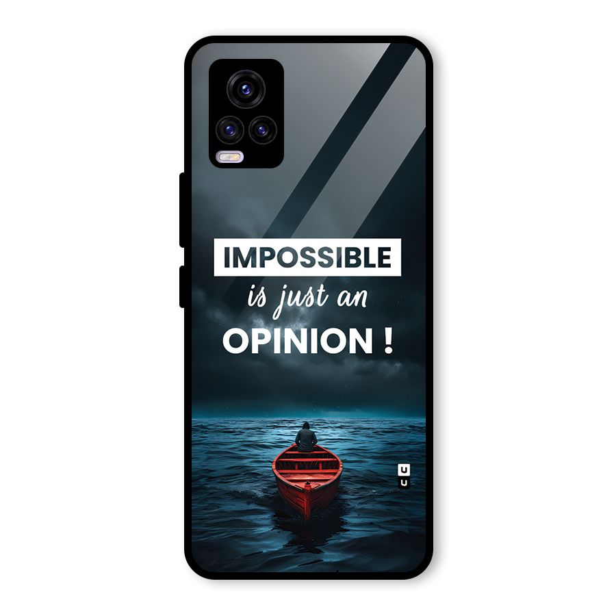 Just An Opinion Glass Back Case for Vivo V20