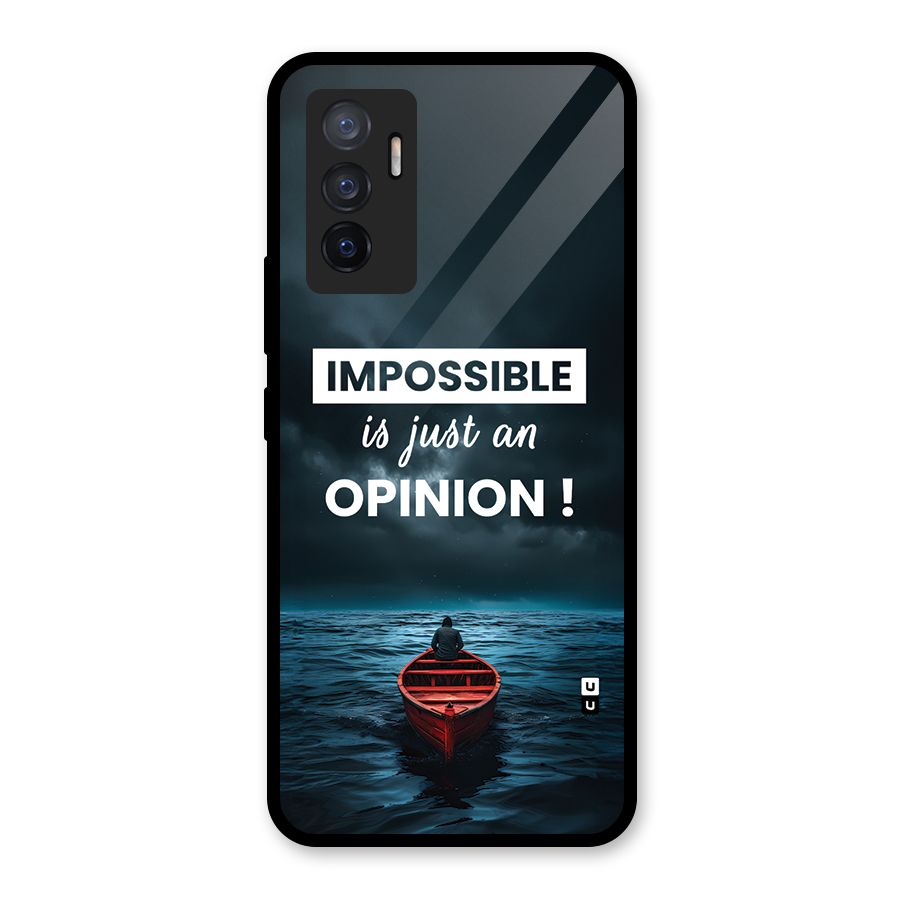 Just An Opinion Glass Back Case for Vivo V23e