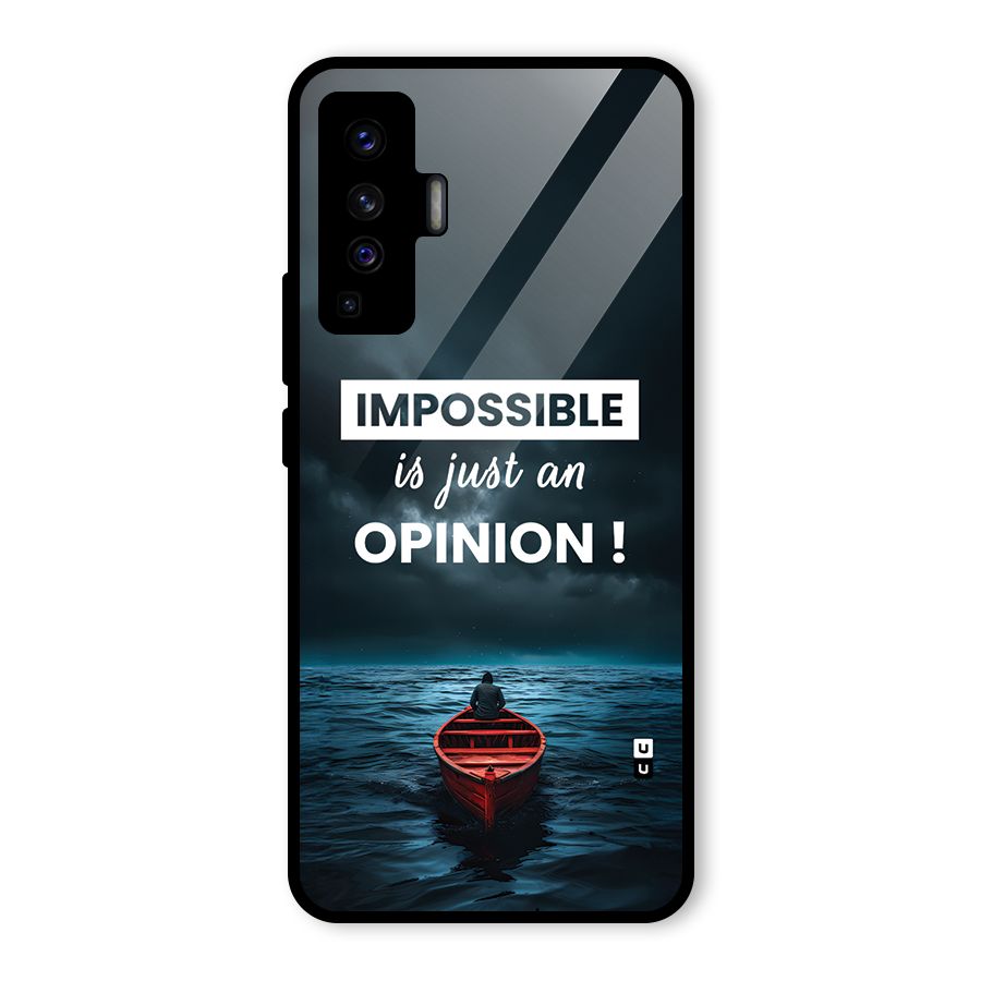Just An Opinion Glass Back Case for Vivo X50
