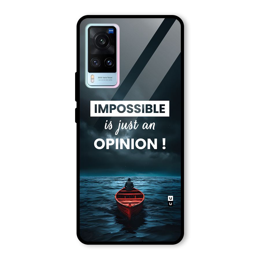 Just An Opinion Glass Back Case for Vivo X60