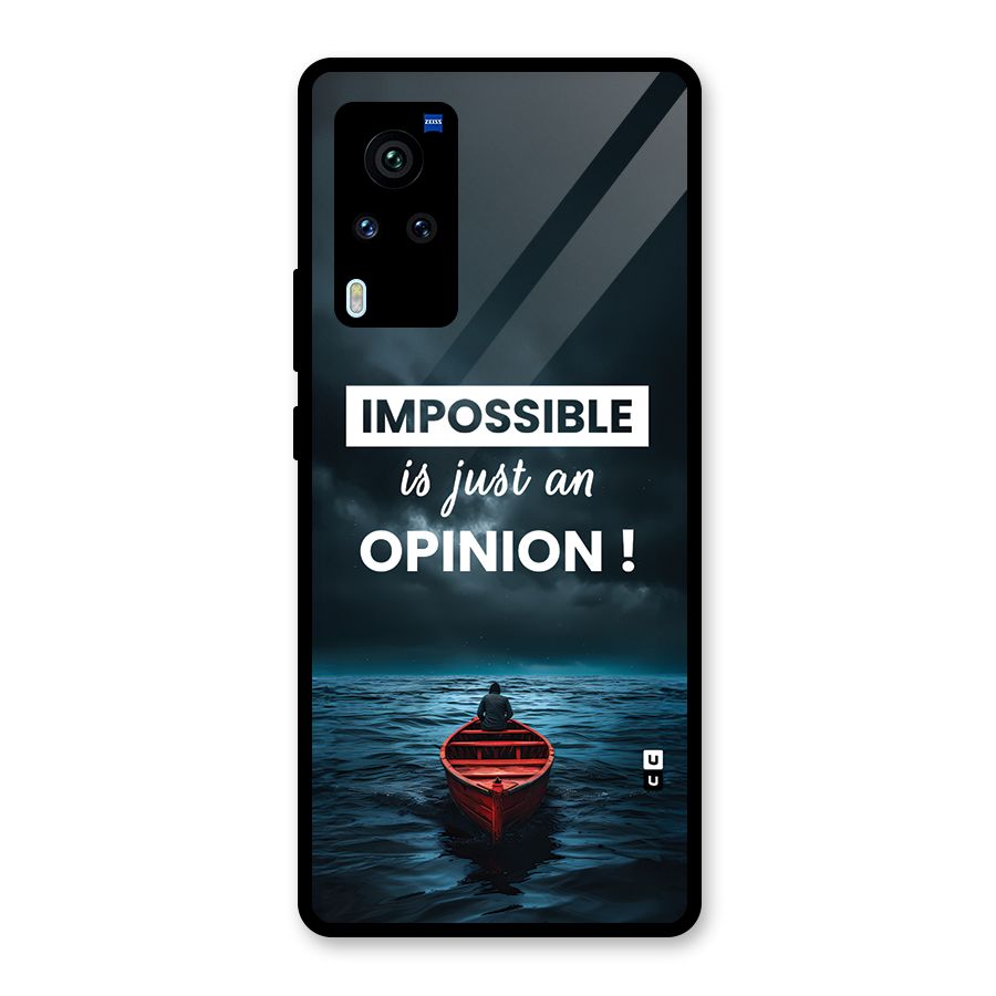Just An Opinion Glass Back Case for Vivo X60 Pro