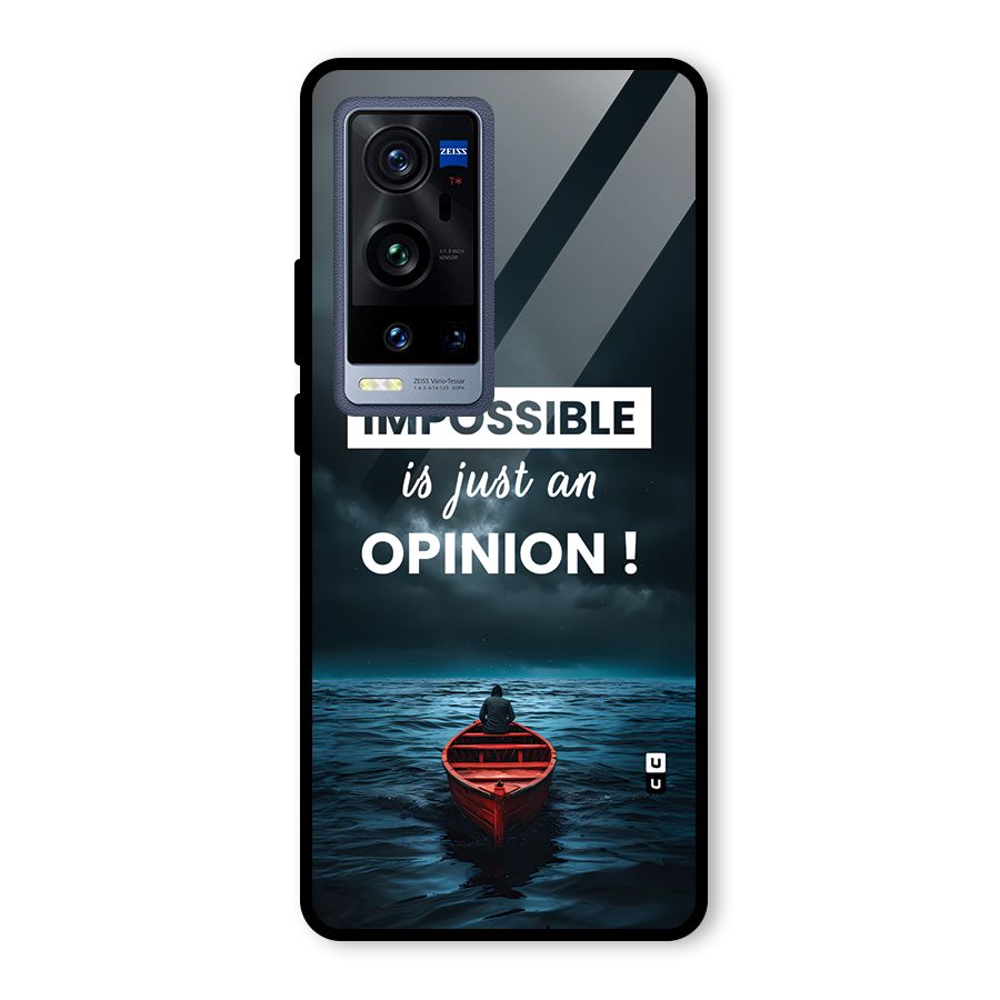 Just An Opinion Glass Back Case for Vivo X60 Pro Plus