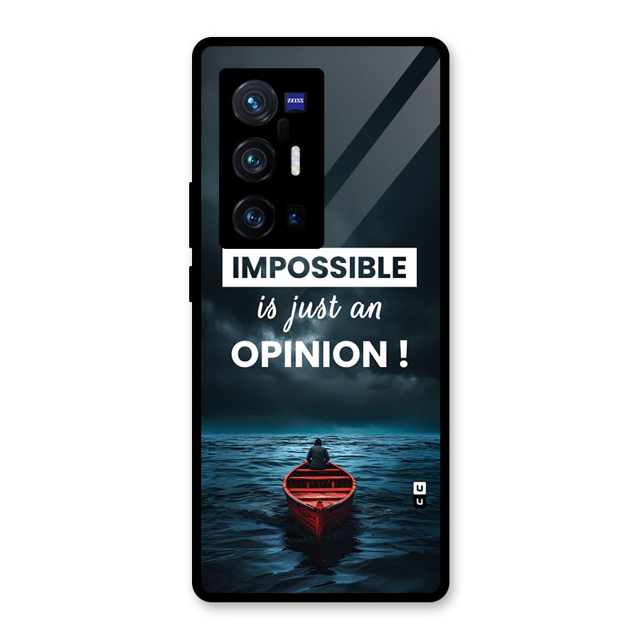 Just An Opinion Glass Back Case for Vivo X70 Pro Plus