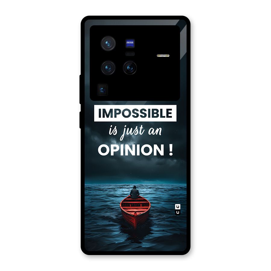 Just An Opinion Glass Back Case for Vivo X80 Pro