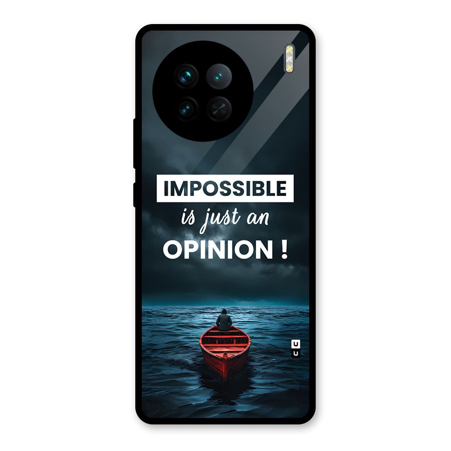Just An Opinion Glass Back Case for Vivo X90