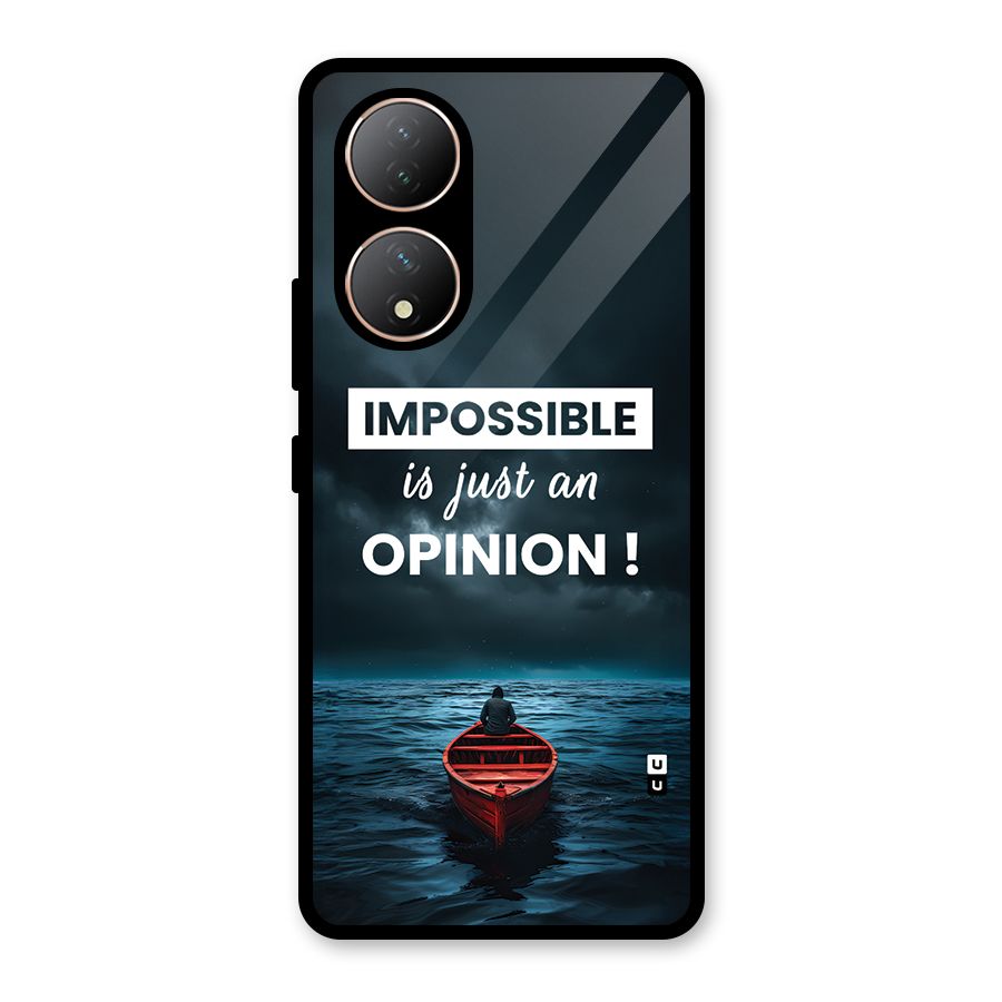 Just An Opinion Glass Back Case for Vivo Y100A