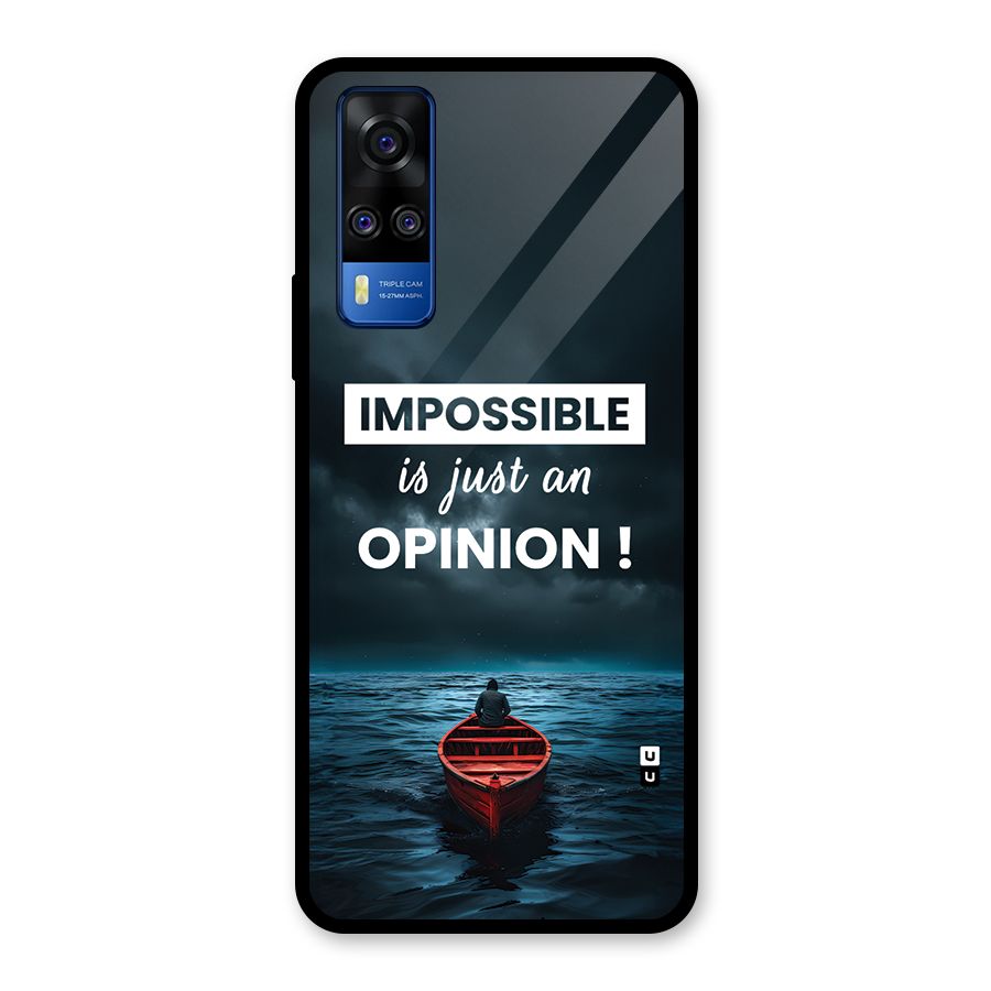 Just An Opinion Glass Back Case for Vivo Y31