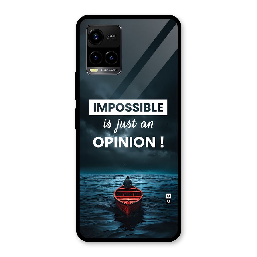Just An Opinion Glass Back Case for Vivo Y33s