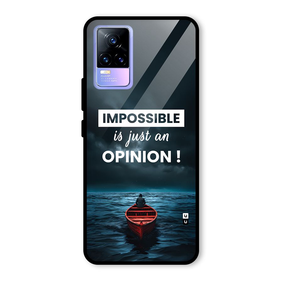 Just An Opinion Glass Back Case for Vivo Y73