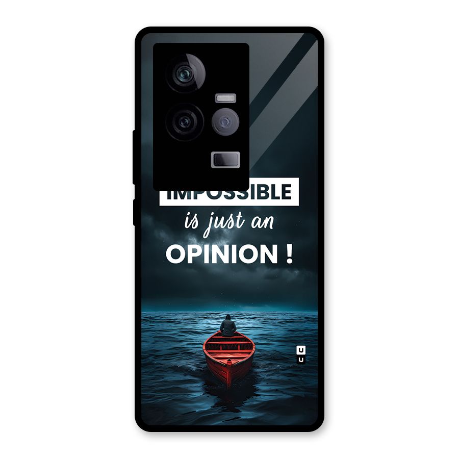 Just An Opinion Glass Back Case for Vivo iQOO 11 5G