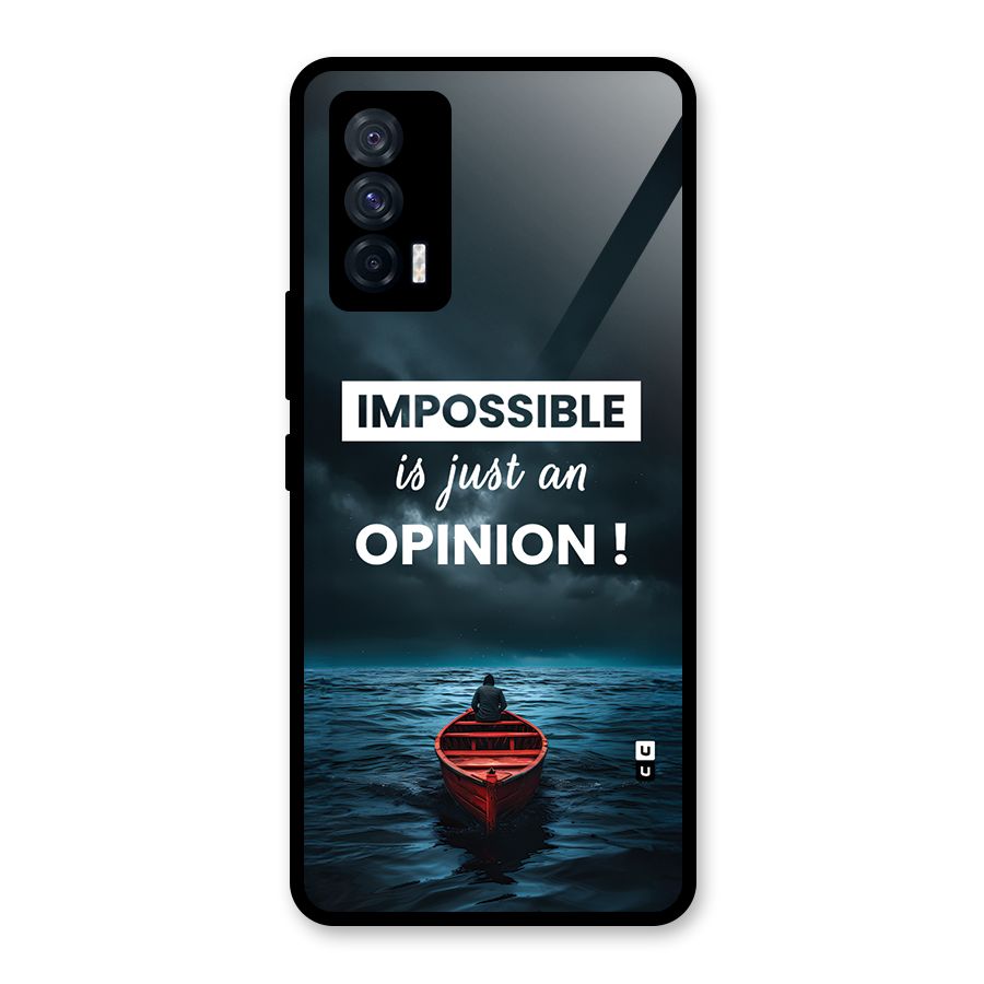 Just An Opinion Glass Back Case for Vivo iQOO 7 5G