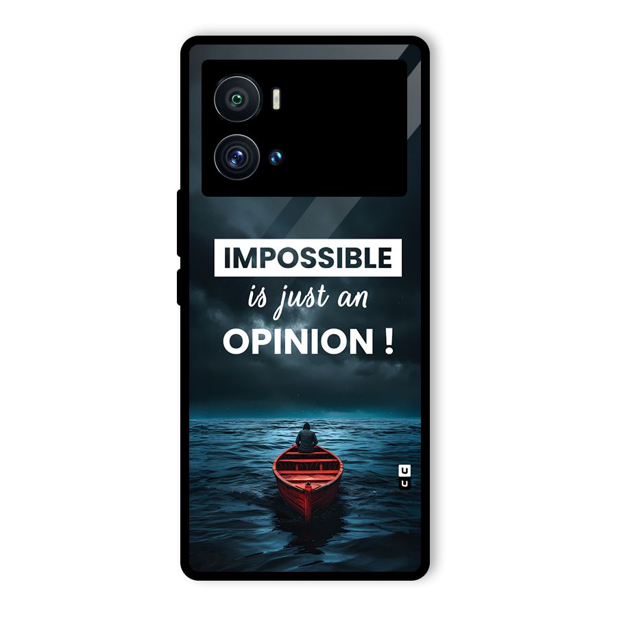 Just An Opinion Glass Back Case for Vivo iQOO 9 Pro