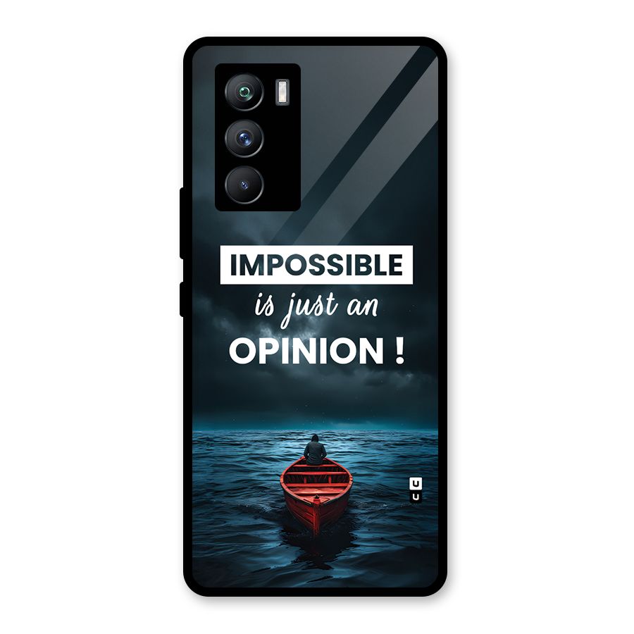Just An Opinion Glass Back Case for Vivo iQOO 9 SE