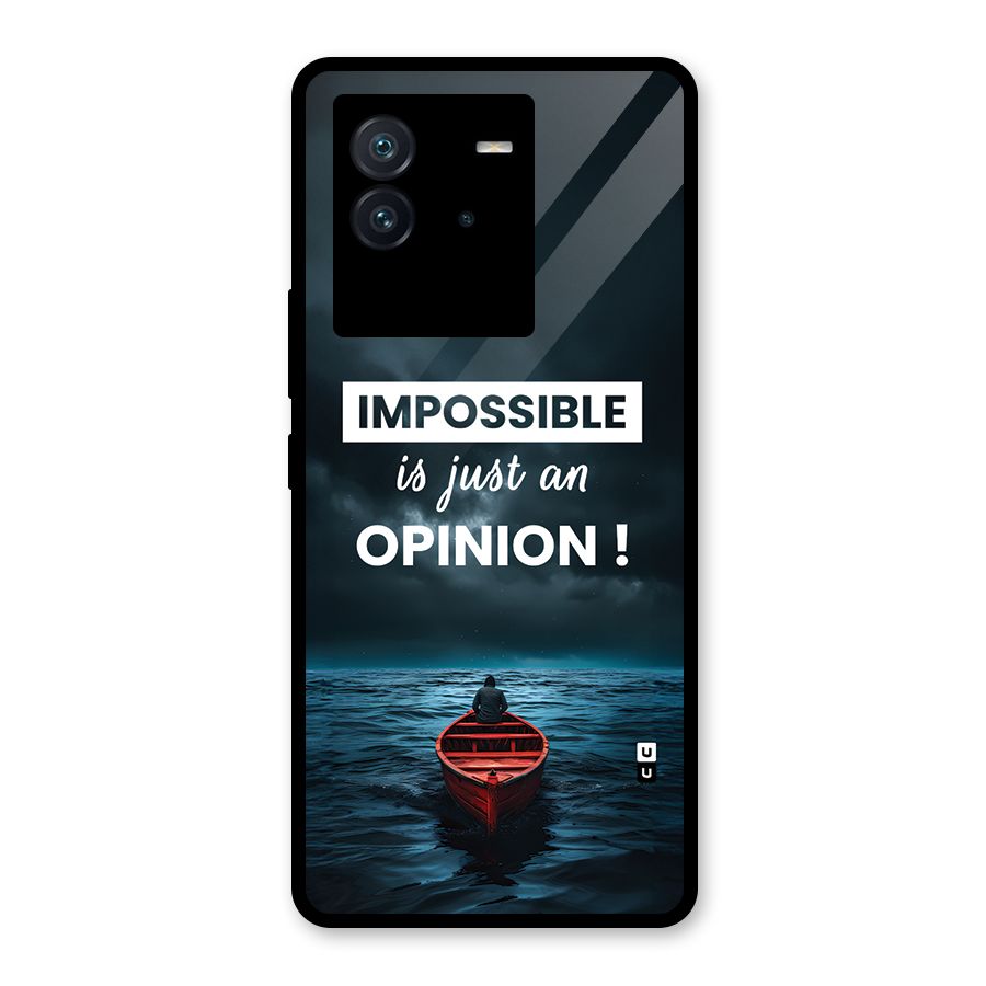 Just An Opinion Glass Back Case for Vivo iQOO Neo 6 5G