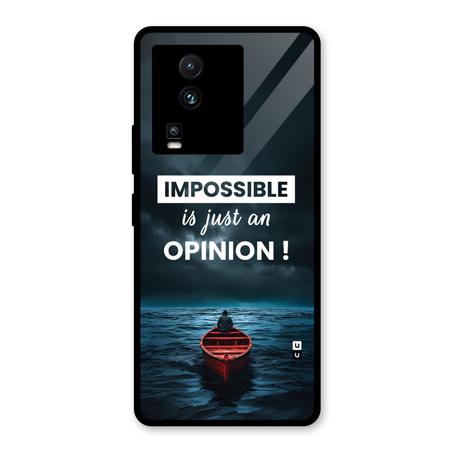 Just An Opinion Glass Back Case for Vivo iQOO Neo 7