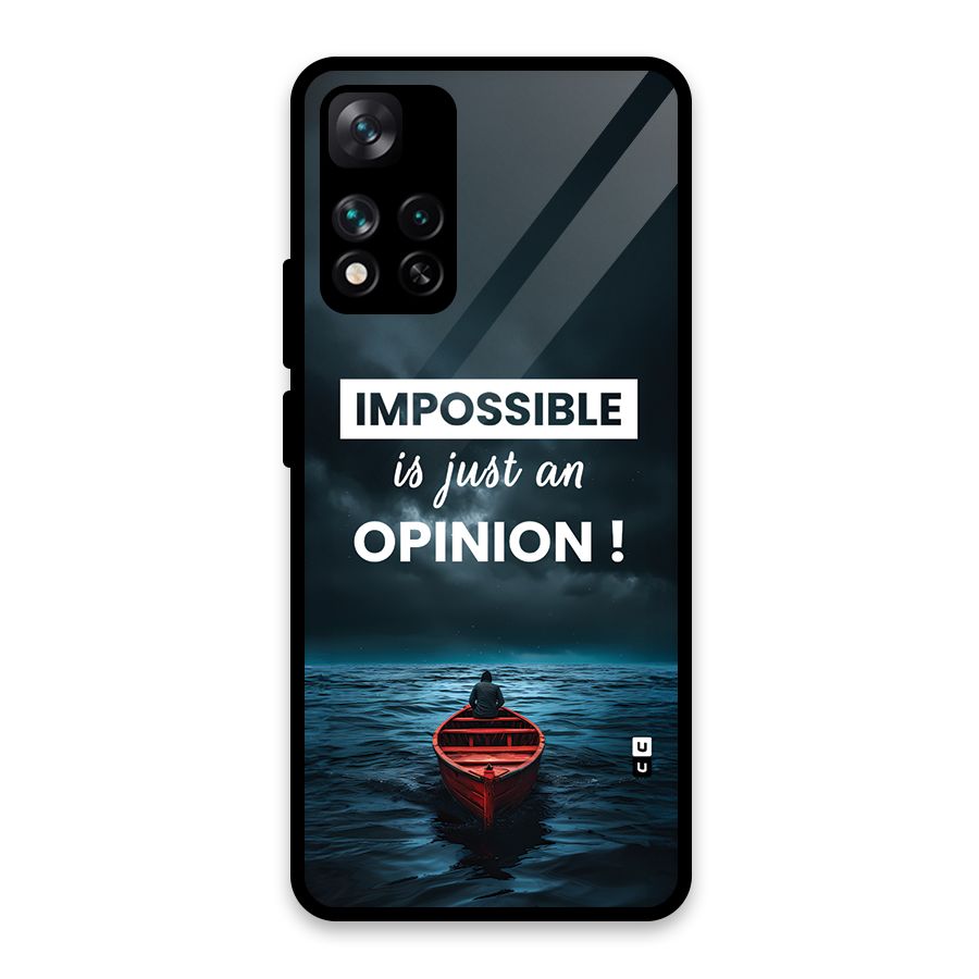 Just An Opinion Glass Back Case for Xiaomi 11i HyperCharge 5G