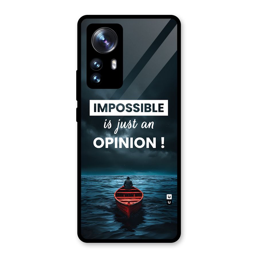 Just An Opinion Glass Back Case for Xiaomi 12 Pro