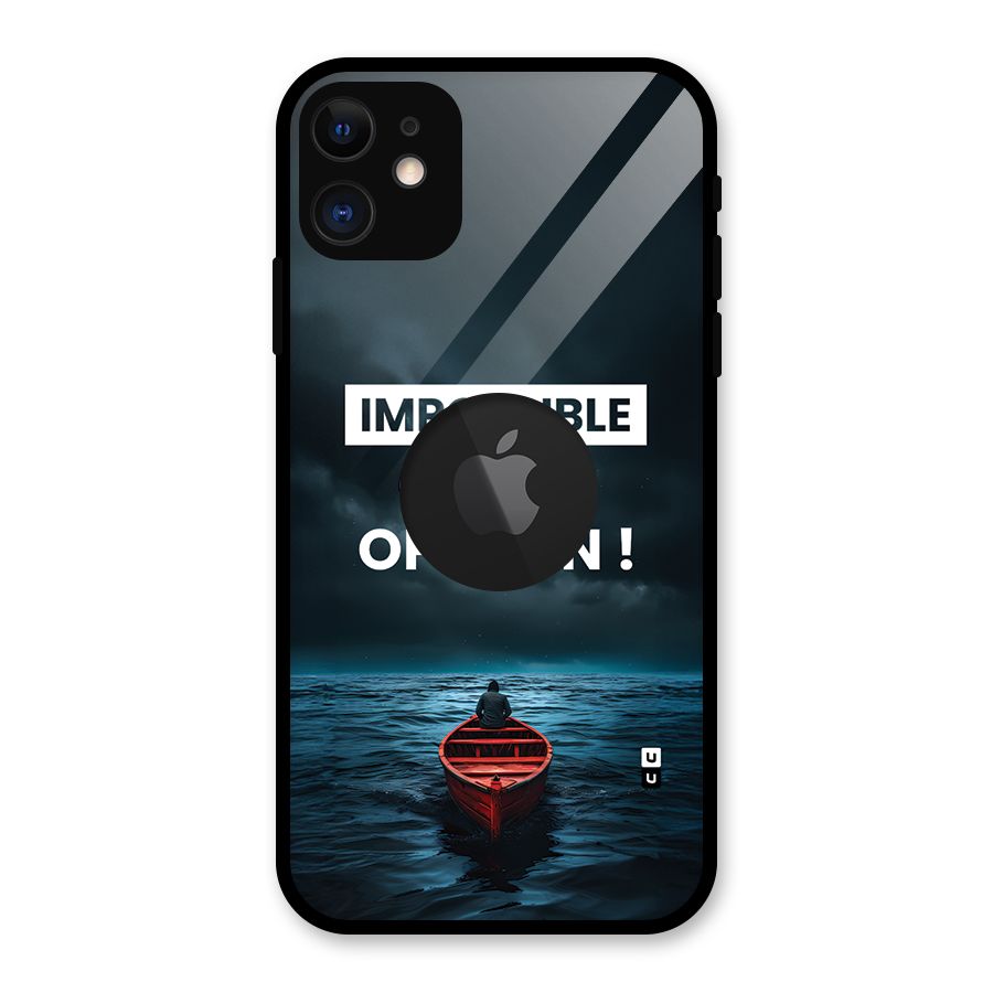 Just An Opinion Glass Back Case for iPhone 11 Logo Cut