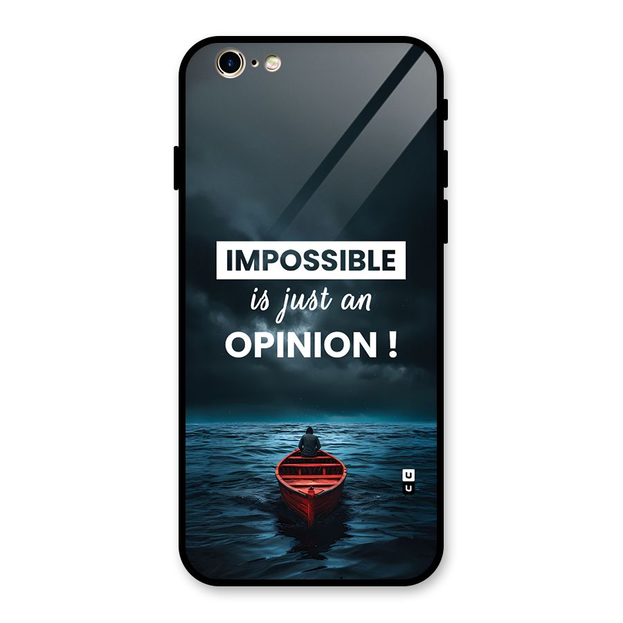 Just An Opinion Glass Back Case for iPhone 6 6S