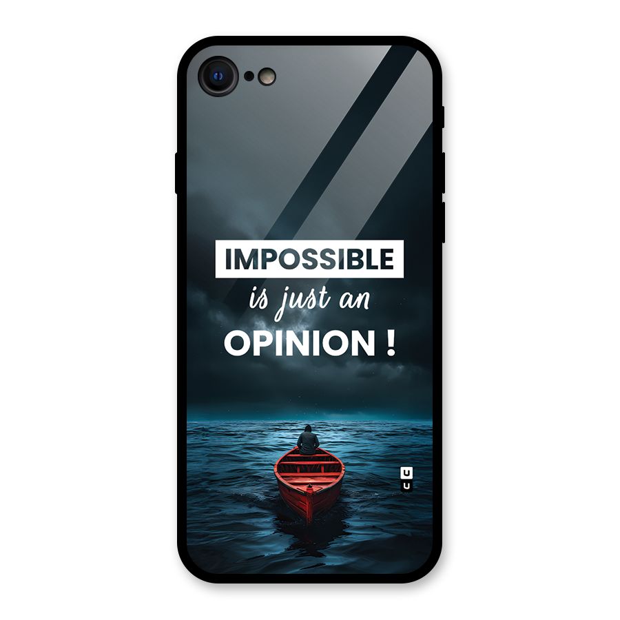 Just An Opinion Glass Back Case for iPhone 7