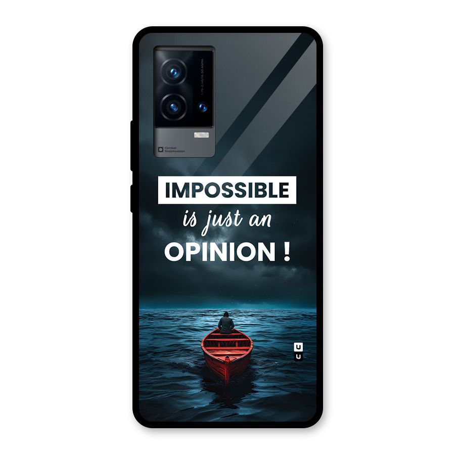 Just An Opinion Glass Back Case for iQOO 9 5G