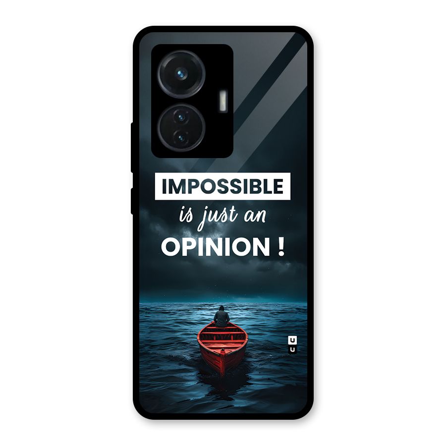 Just An Opinion Glass Back Case for iQOO Z6 44W