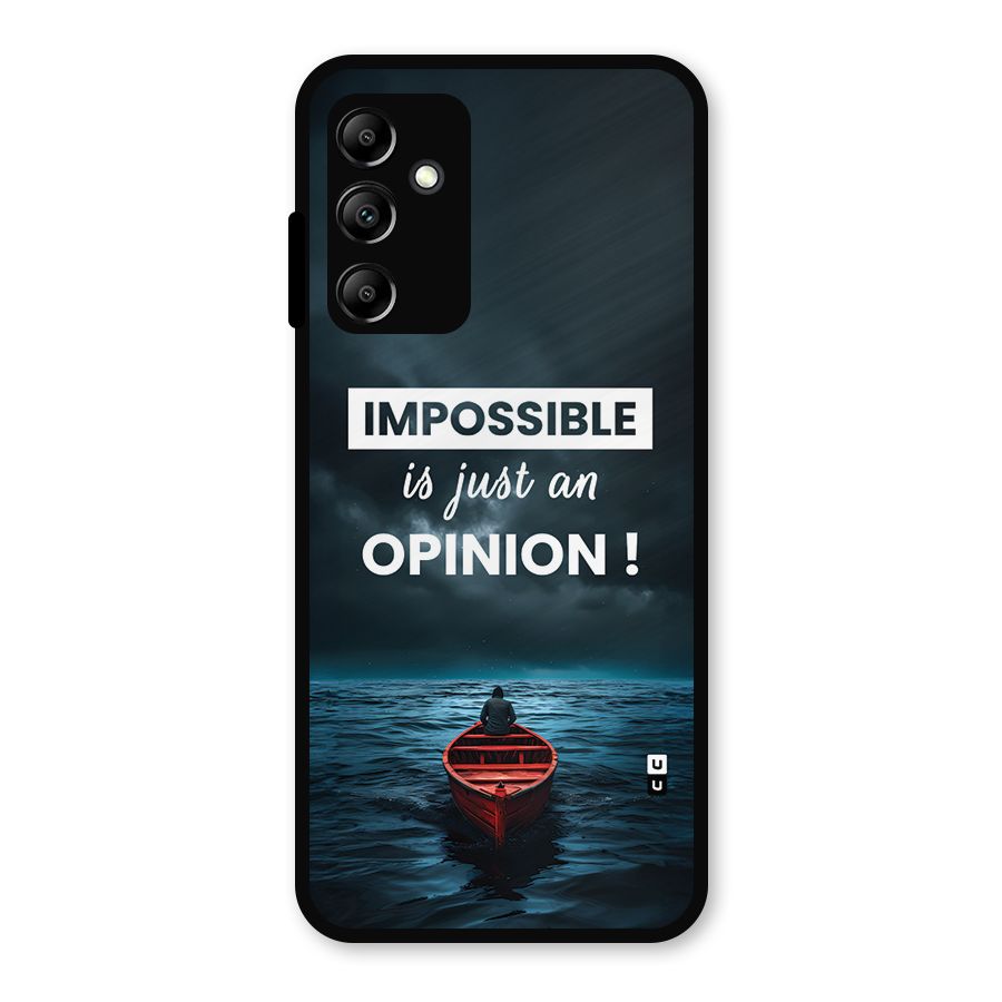 Just An Opinion Metal Back Case for Galaxy A14 5G