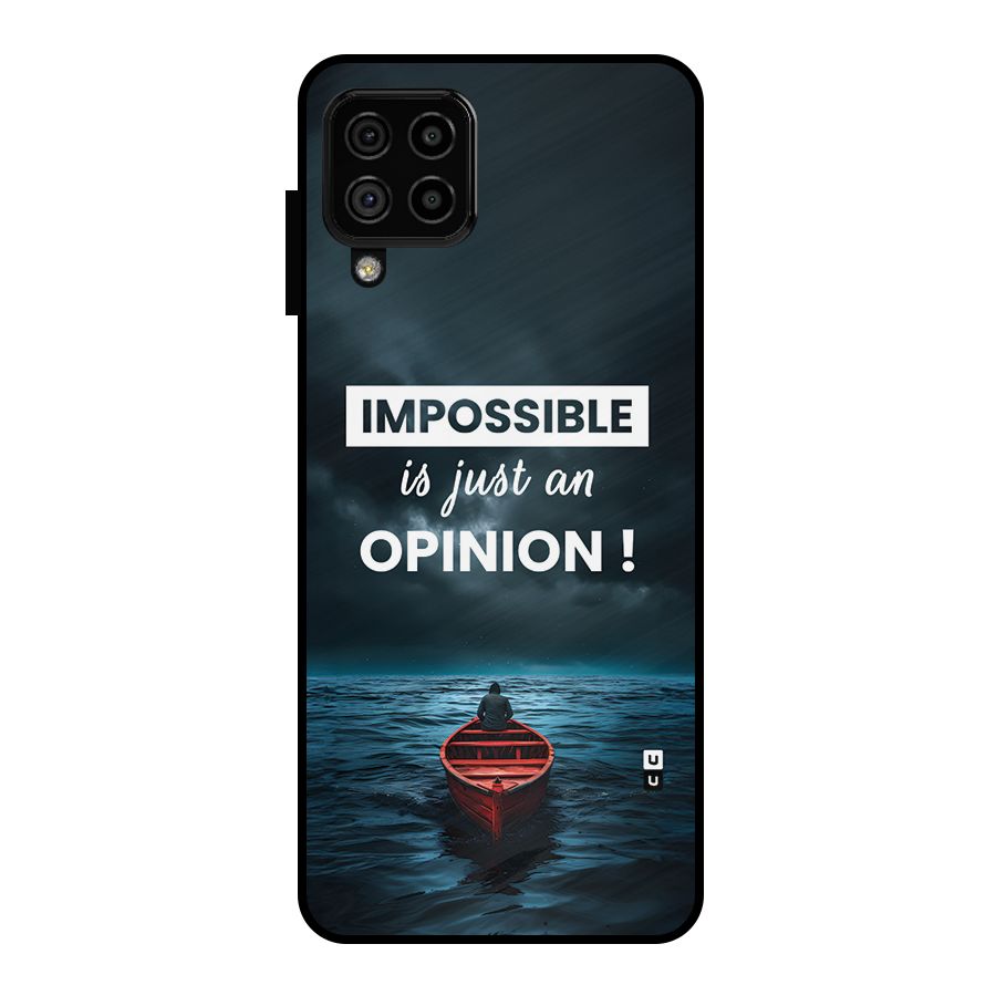 Just An Opinion Metal Back Case for Galaxy A22 4G