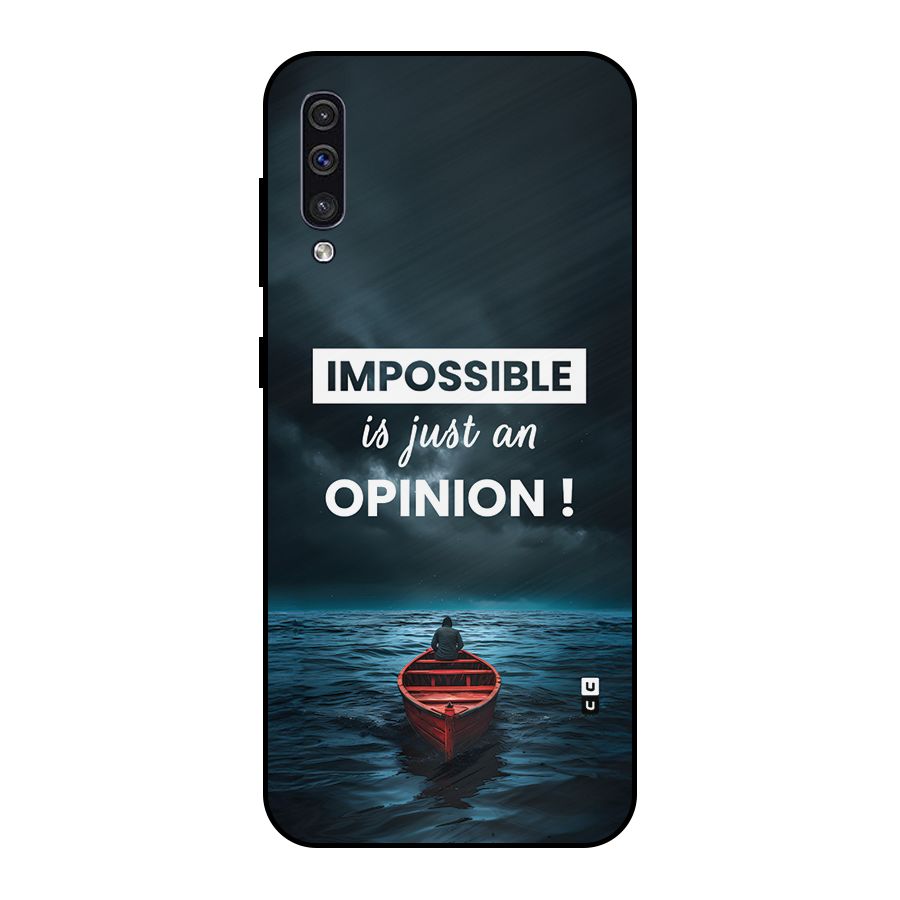 Just An Opinion Metal Back Case for Galaxy A50s