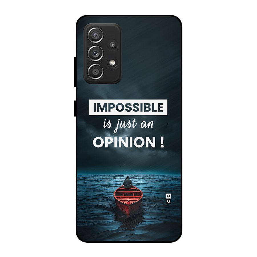 Just An Opinion Metal Back Case for Galaxy A52s 5G