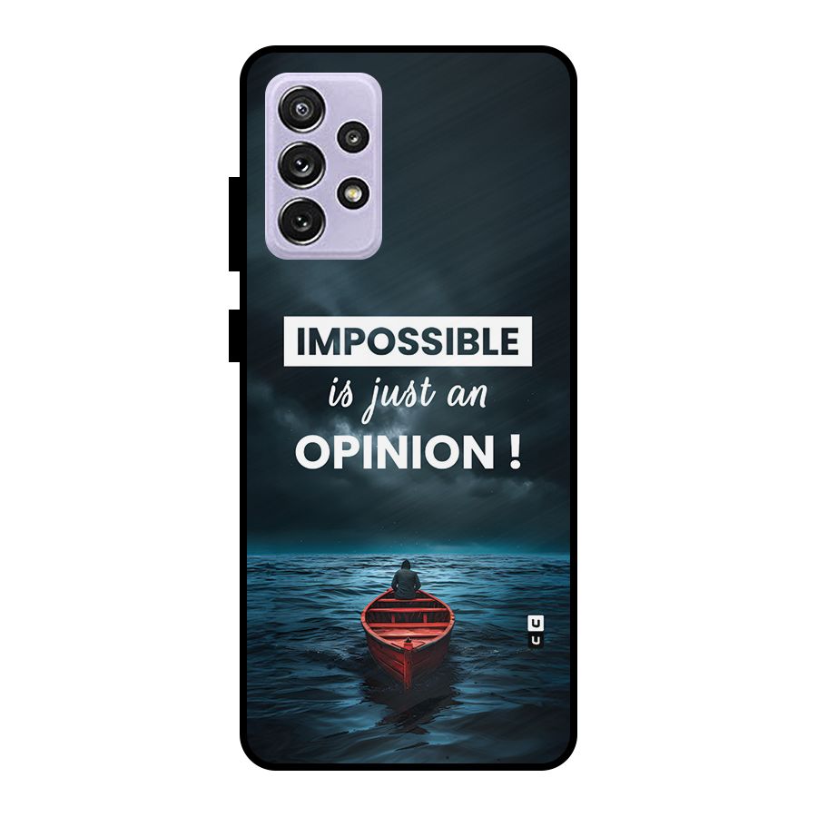 Just An Opinion Metal Back Case for Galaxy A72
