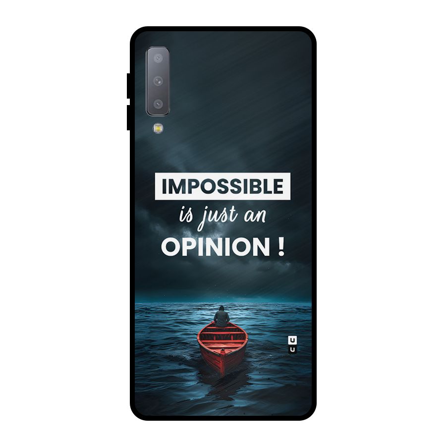 Just An Opinion Metal Back Case for Galaxy A7 (2018)