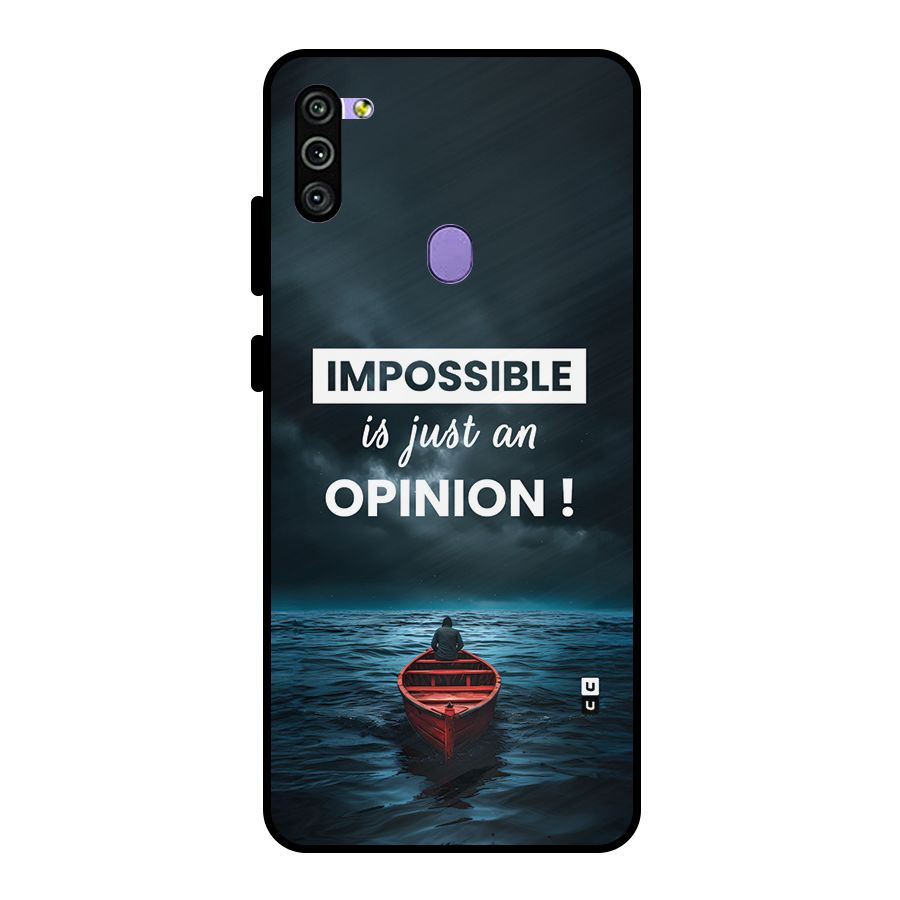 Just An Opinion Metal Back Case for Galaxy M11