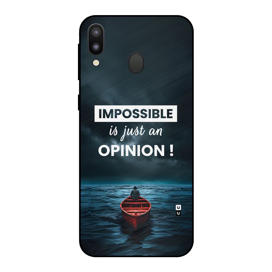 Just An Opinion Metal Back Case for Galaxy M20