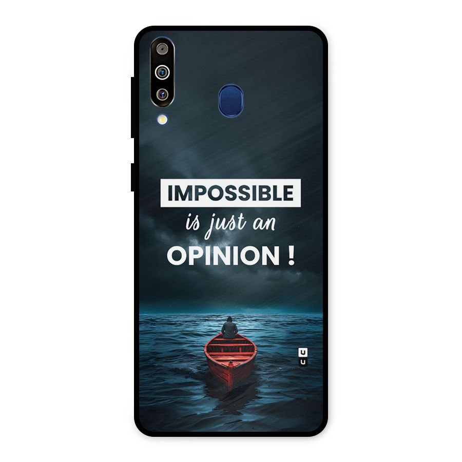 Just An Opinion Metal Back Case for Galaxy M30