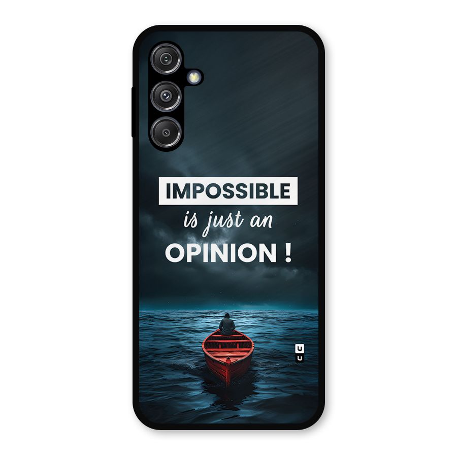 Just An Opinion Metal Back Case for Galaxy M34 5G