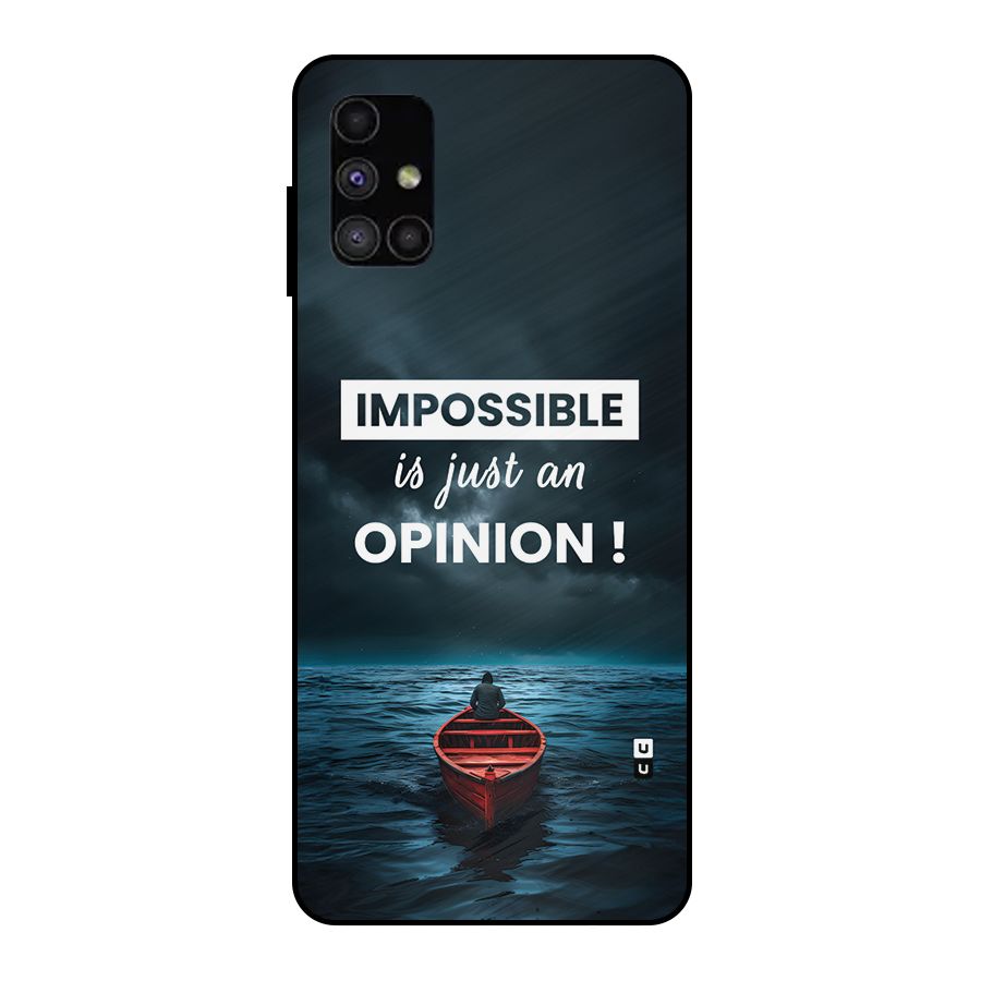 Just An Opinion Metal Back Case for Galaxy M51