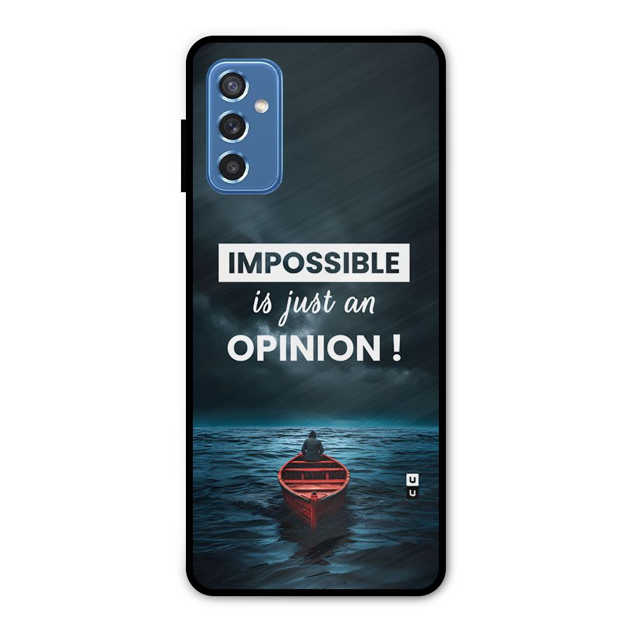 Just An Opinion Metal Back Case for Galaxy M52 5G