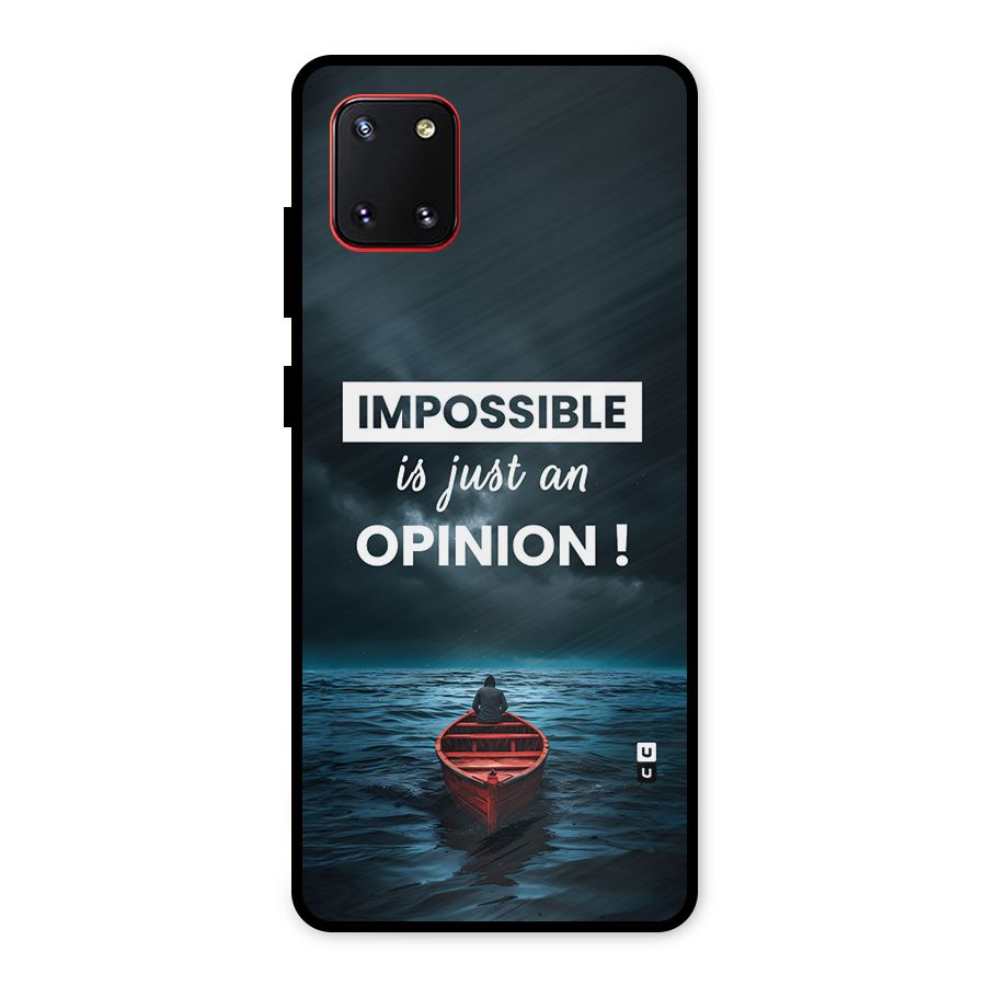 Just An Opinion Metal Back Case for Galaxy Note 10 Lite